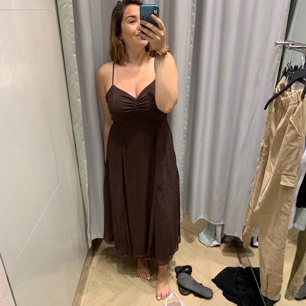 H&M Tie Back Midaxi Dress